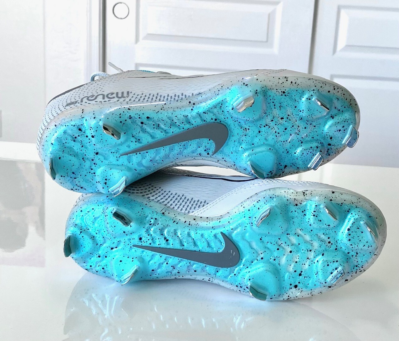 NIKE Renew Hyperdiamond 4 Pro Metal Fastpitch Softball Cleats 8.5 Turquoise thumbnail 3