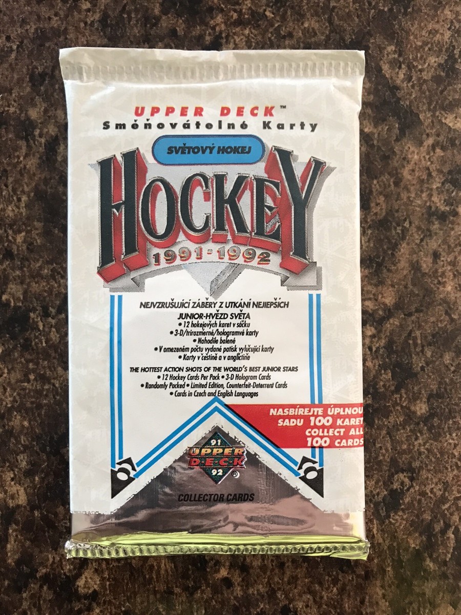 rare upper deck hockey cards 1991-92 Upper Deck NHL Hockey Hand-Packed (1-500) Card Set, High Grade