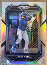 2023 Panini Prizm Silver Prizm Tucker Toman #117 Toronto Blue Jays