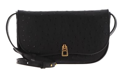 COCCINELLE Magie Ostrich Mini Crossover Bag Noir | eBay