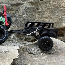 Remolque todoterreno escala 1/64 con enganche modelo miniatura para vehículo de automóvil D5