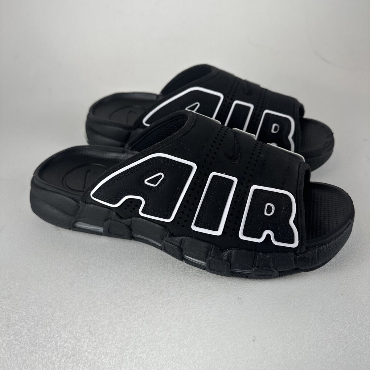 Nike Men's Air More Uptempo Slide Mens Size 13 Black | eBay Nike Men's Air More Uptempo Slide Mens Size 13 Black | eBay