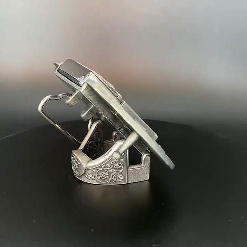 Vintage Style Western Tiger Wildlife Lighter Belt Buckle also Stock in US - Video 1 of 1