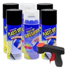 Plasti Dip Black & Gloss Rim Kit: 4 cans Black, 2 cans Glossifier