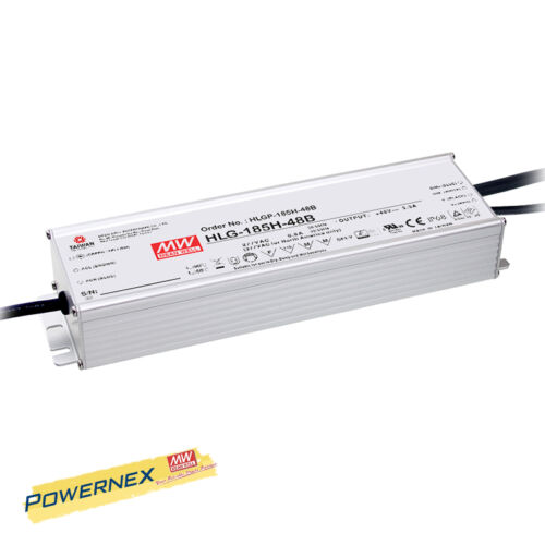 [POWERNEX] MEAN WELL NEW HLG-185H-24A 24V 7.8A 185W Power Supply LED Driver - Picture 1 of 2