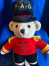 FAO Schwartz 12" Christmas Plush Marching Bear