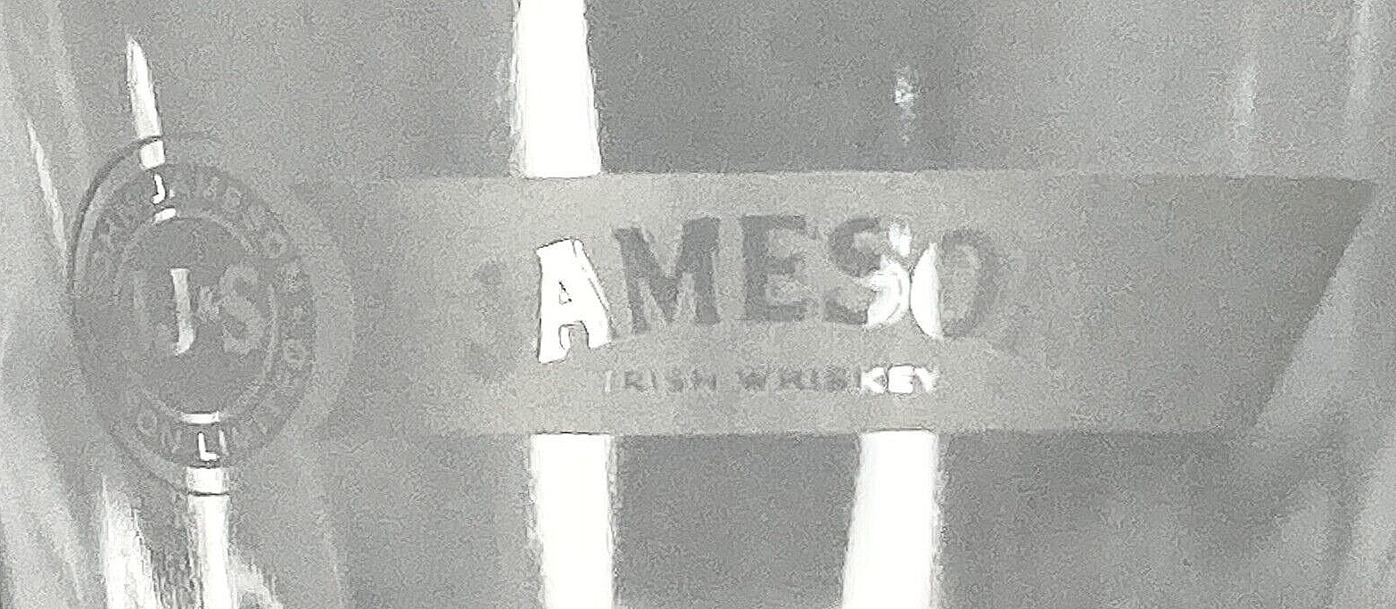 Set 2 Jameson Irish Whiskey RED LABEL Rocks John Jameson Son Limited 8oz 4" Tall