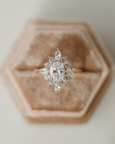 Bague De Fiançailles/éternité Diamant Simulé Ovale 3ct - Argent 925 - Personnalisable Sur Mesure