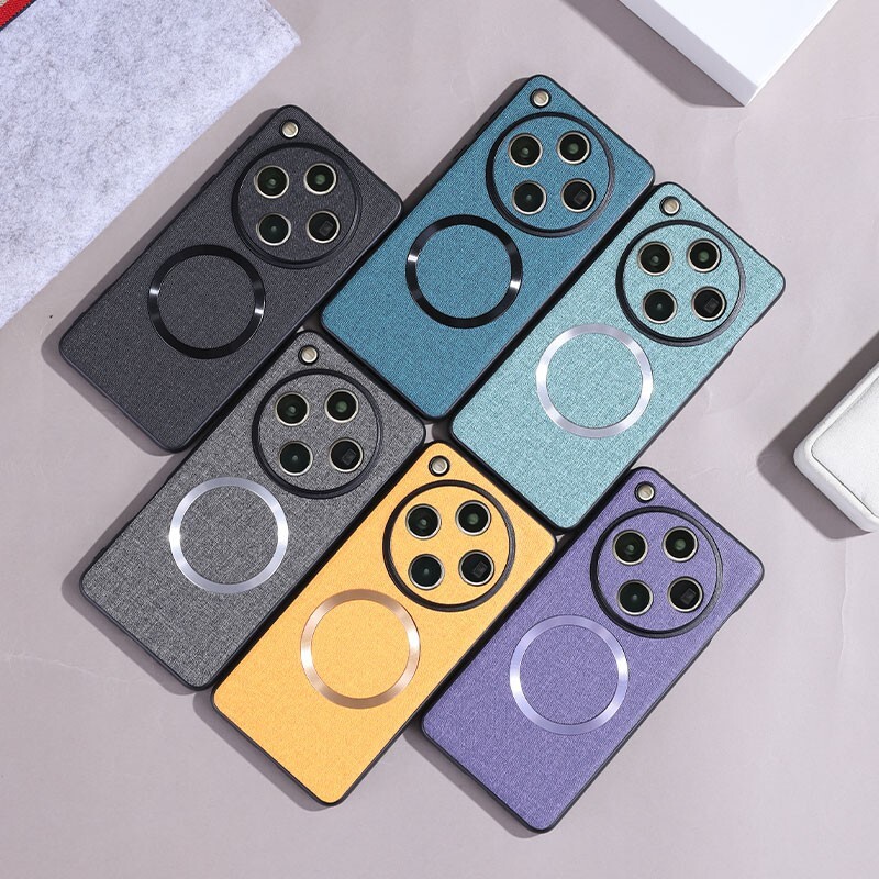 Magnetic Cloth Pattern Shockproof Back Case For Oppo Find X8 Pro , Find X8
