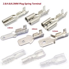 2.8/4.8/6.3MM Plug Spring Terminal Insulated Spade Connector Female With Case