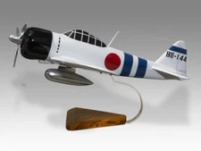 Mitsubishi A6M2-21 Zero Japan Air Force Desk Wood Airplane New Model Large 1/32