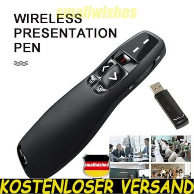 2.4 GHz USB Presenter Powerpoint Clicker Präsentation Fernbedienung Wireless ~