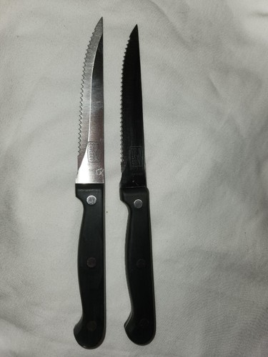 Chicago Cutlery 4,5" Steakmesser schwarz Full Tang Klingen 2er Set