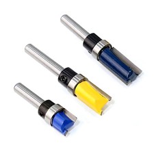 Router Pattern Bit 3 Pieces 1/4 Inch Shank Fl...