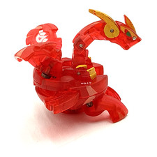 Bakugan Battle Brawlers B2 Translucent Neo Dragonoid Red Pyrus 575G Original OG