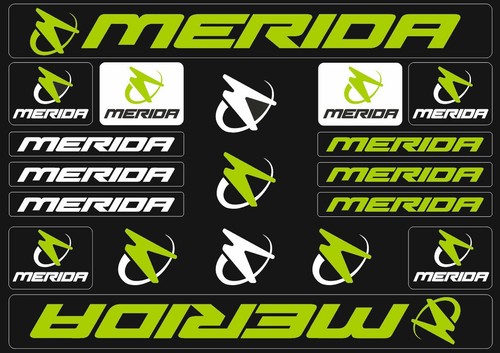 Bicycle Vinyl Stickers – Compatible with Merida Bikes – Green - Picture 1 of 2