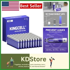 Value 100-Count AA Batteries - High-Capacity, Leakproof with 10- Longevity