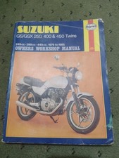 Suzuki GS/GSX 250, 400, & 450 Twins - Haynes Manual - 1979 - 1985