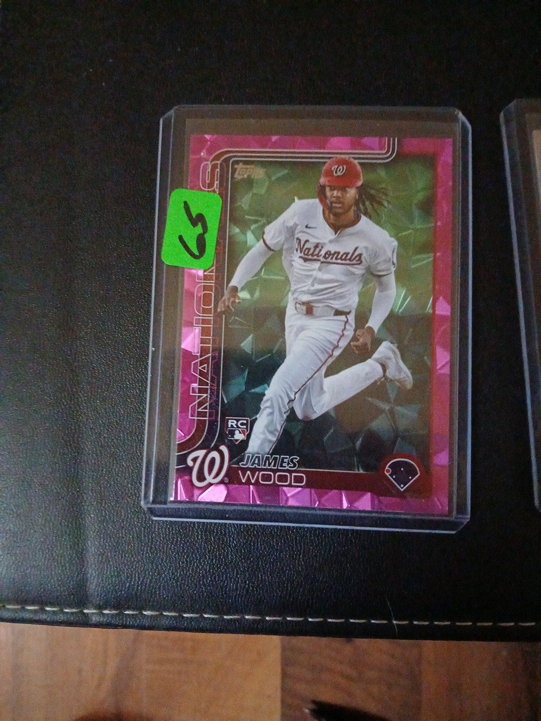 2025 Topps Series 1 James Wood #181 Pink Diamante Foil (RC)