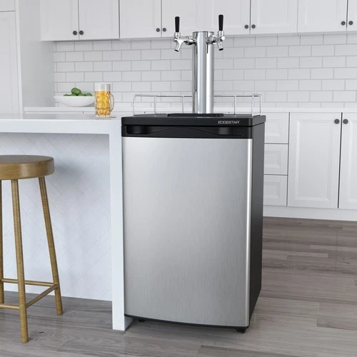 EdgeStar KC2000TWIN 20"W Dual Tap Kegerator for Full Size Kegs - Stainless Steel - Picture 7 of 11