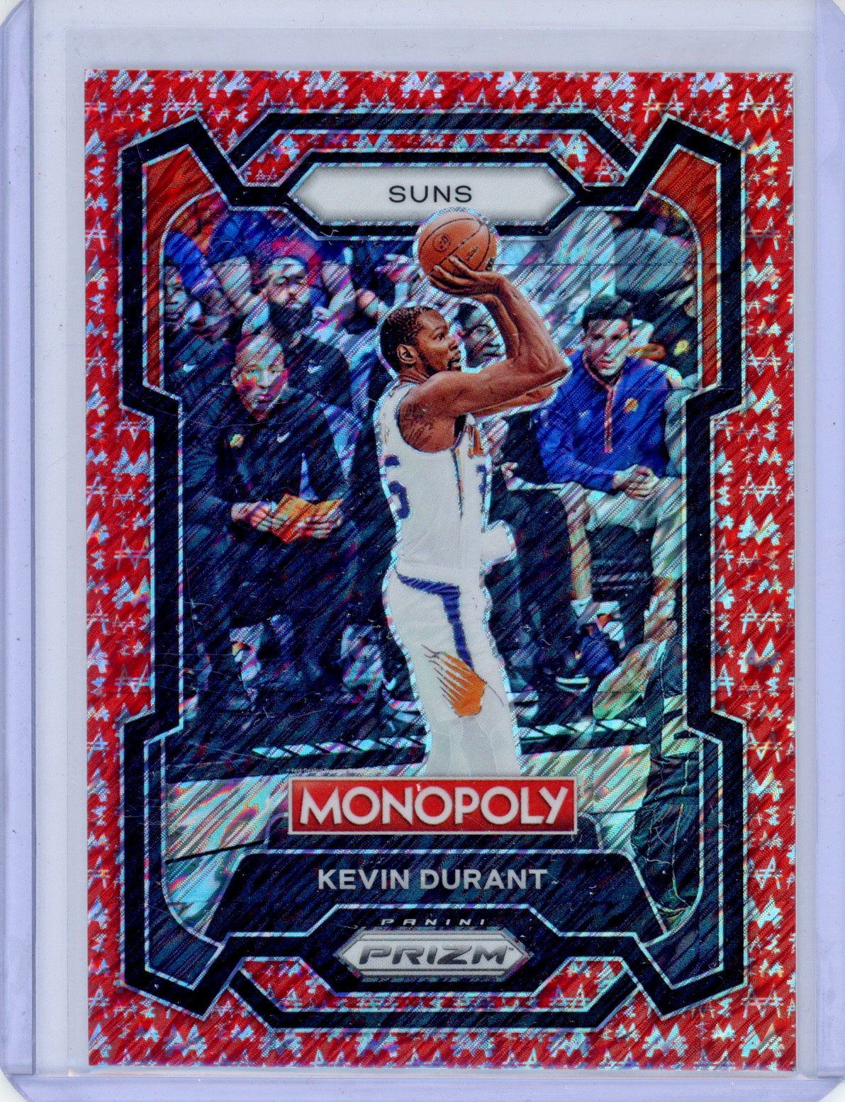 2023-24 Panini Prizm Monopoly Kevin Durant #70 Red Shimmer Prizm 8/100 (1095)