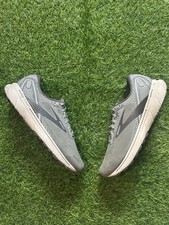 Brooks Ghost Gray Black White Lace Up Low Top Women's Running Sneakers Mesh