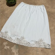 Vintage 1850s Light Blue Half Slip Skirt Size M Miss Maisel Feminine Coquette