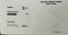 Belkin UltraGlass 2-Screen Protector iPhone 17 Pro Max - Box contains 10
