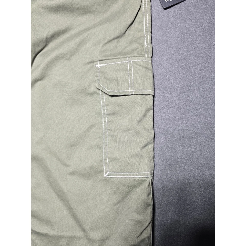 True Religion Bobbi Baggy Cargo Jogger Pants Kalamata Green Size 29 NEW Army - Image 2 of 4