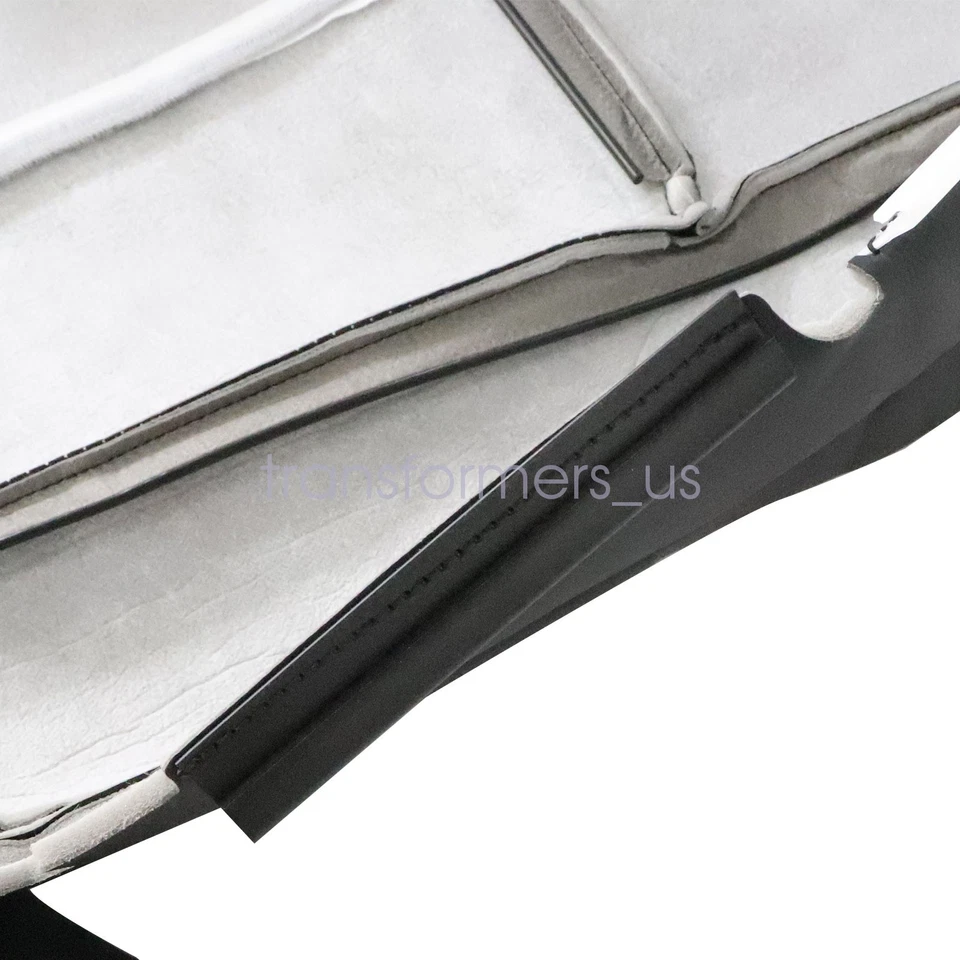 05-2008 Para Infiniti FX35 FX45 Conductor Pasajero Parte Inferior Cuero Asiento Cubierta Negro Foto 2 de 4