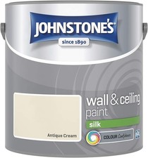 Johnstone's Wall & Ceiling Paint Silk Emulsion Smooth Finish Tin 2.5L All Colors