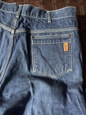 Vintage Rare YSL SAINT LAURENT Pour Homme Cotton Blue Denim Straight Jeans 35x31