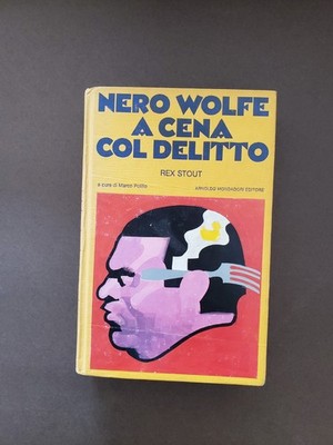 Bib9 Black Wolf beim Abendessen mit Verbrechen Rex Stout 1. Aufl. Mondadori Cap20Ewa 1982