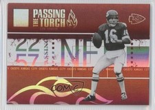 2005 Donruss Elite Passing the Torch Red 217/750 Len Dawson Trent Green HOF a8r