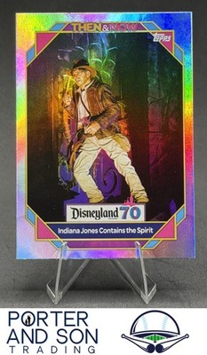 Indiana Jones Rainbow Foil 2025 Topps Disneyland 70th Anniversary #15