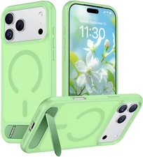 Temdan Designed for iPhone 17 Pro Max Case, Built-in Invisible KickstandCompa...