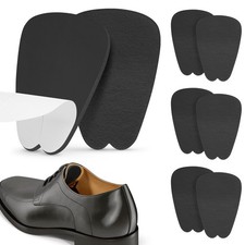 Felt Tongue Pads for Shoes - Soft Self-Adhesive Inserts, 3 Pairs Black