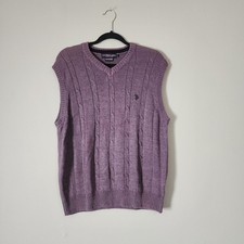 U.S. Polo Assn. Navy Cable Knit V-Neck Cricket Sweater Vest — listing 5