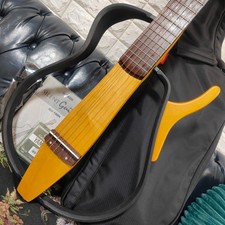 YAMAHA Silent Guitar SLG100N Tested Working Power Supply Case Included