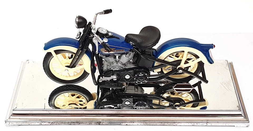 Maisto Maßstab 1:18 39386 - 1936 Harley Davidson EL Knucklehead - blau/creme - Bild 4 von 4