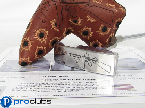 NEW BETTINARDI THOMPSON LIMITED RUN SS17 #90/500 PUTTER w/HEADCOVER & COA 512649
