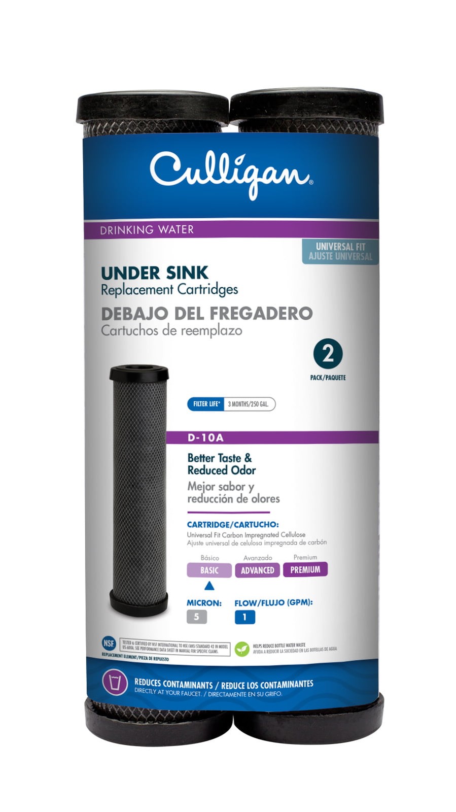 Culligan D10A Water Filtration Replacement Cartridge - 2