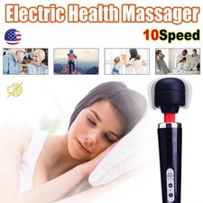 Handheld Massager Wand Vibrating Massage Magic Full Body Therapy Motor 10 Speed