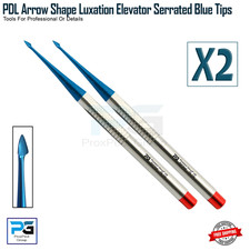 PDL Arrow Shape Elevator Luxating Serrated Spade Luxation Titanium Coated 2Pcs