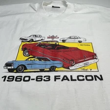 Vintage 80s Screen Stars Best Ford 1960-1963 Falcon Car XL Single Stitch T-shirt