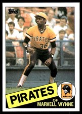 Marvell Wynne 1985 Topps #615 Pirates MLB READ FREE SHIPPING AutographDen