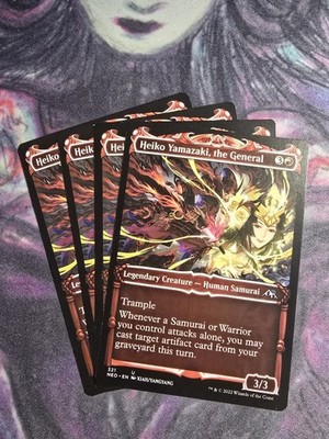 Showcase HEIKO YAMAZAKI, THE GENERAL x4 mtg NM-M Neon Dynasty 4 Unc