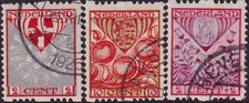 NETHERLANDS 1926-27 Heraldry issue (syncopated perfs) sc. B12a-B21a cv. $64 usd