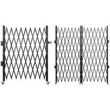 Single/Double Folding Security Gate Folding Door 4.1x6.2-7.1x7.9ft Scissor Gate