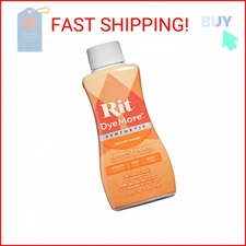 Rit DyeMore Liquid Dye, Apricot Orange 7 Fl Oz (Pack of 1)